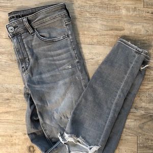 American Eagle gray wash jegging